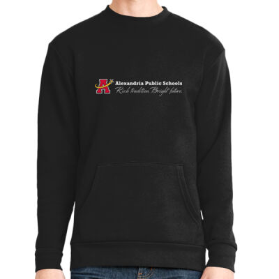 Alexandria Public Schools - Unisex Long Sleeve Crew with Pocket Thumbnail