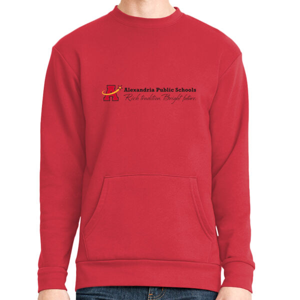 Alexandria Public Schools - Unisex Long Sleeve Crew with Pocket Thumbnail